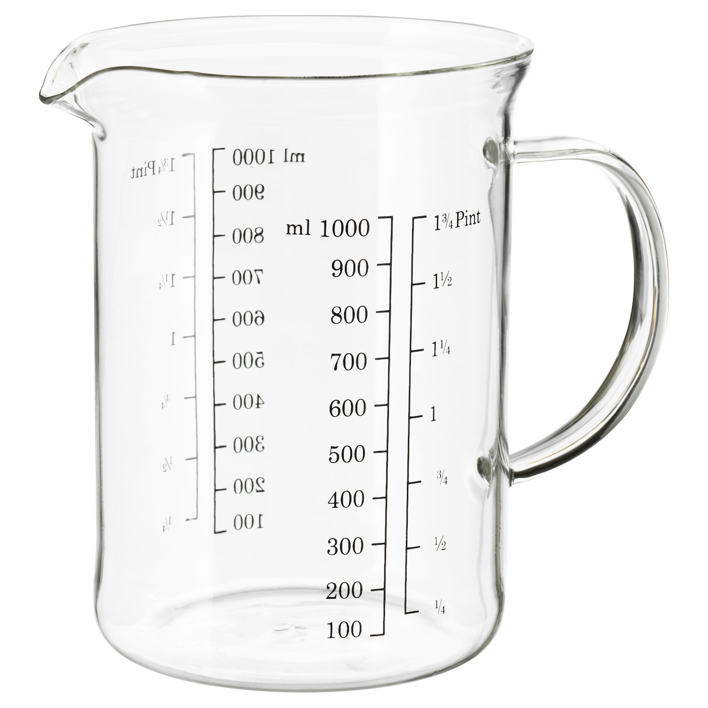 IKEA VARDAGEN dzbanek z miarką, szkło, 1.0 l
