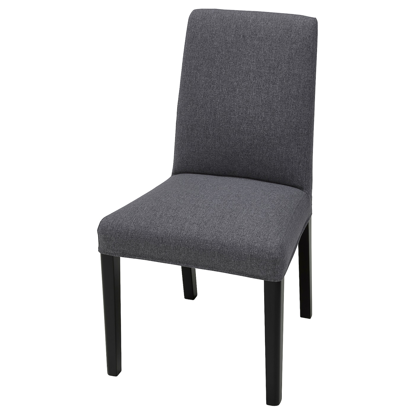 IKEA BERGMUND krzesło, czarny/Gunnared średnioszary, Przetestowano dla: 110 kg