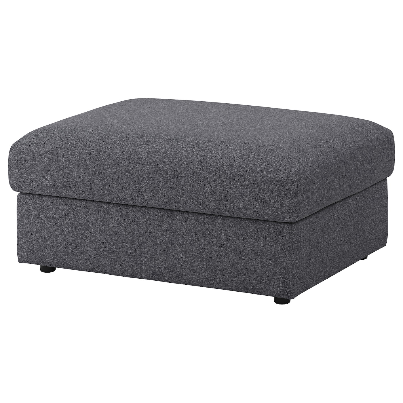 IKEA VIMLE podnóżek ze schowkiem, Gunnared średnioszary, Wysokość pod meblem: 6 cm