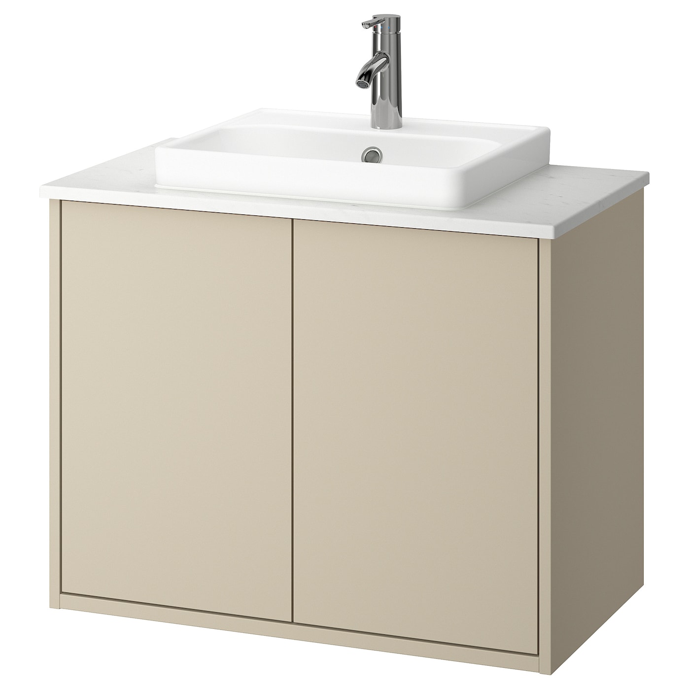 IKEA HAVBÄCK / ORRSJÖN szaf umyw z drzwiami/umyw/bateria, beżowy, 82x49x71 cm