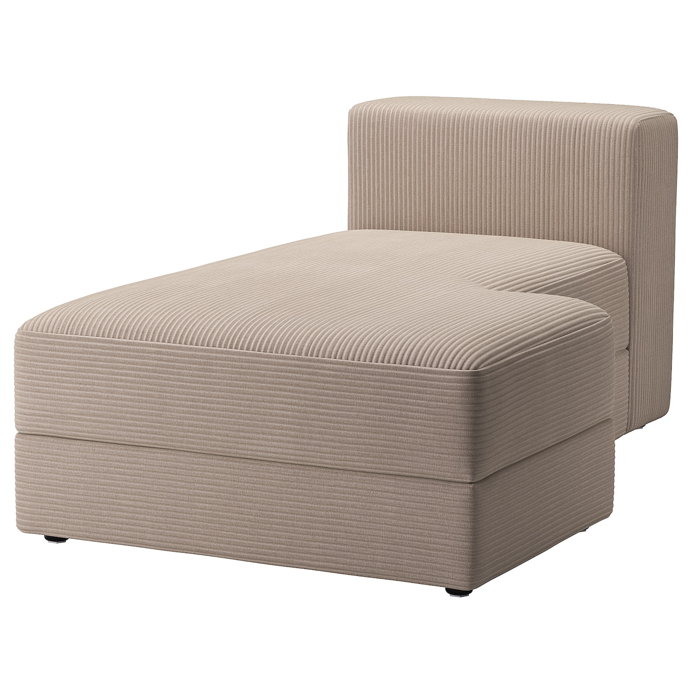 IKEA JÄTTEBO moduł szezlonga, prawy, Samsala szarobeżowy, Szerokość: 95 cm