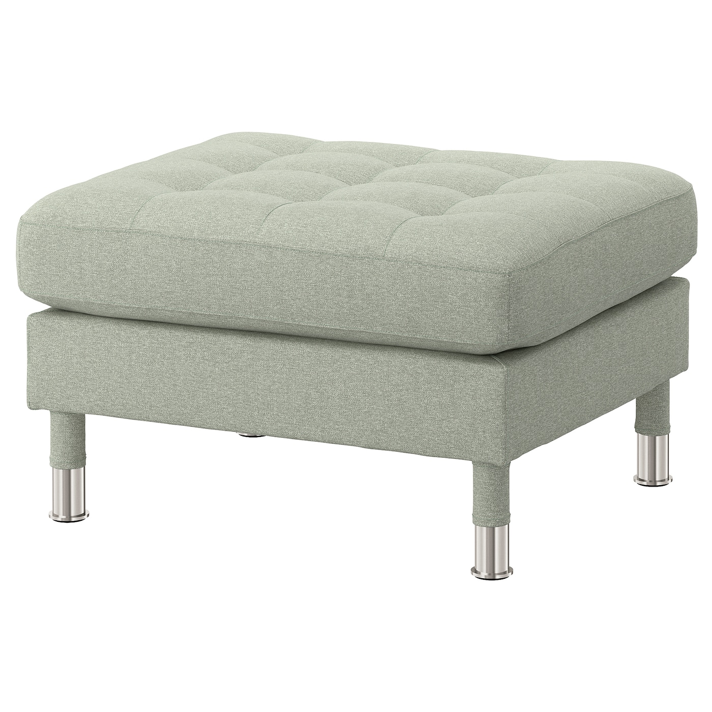 IKEA LANDSKRONA podnóżek, Gunnared jasnozielony/metal, Długość: 77 cm