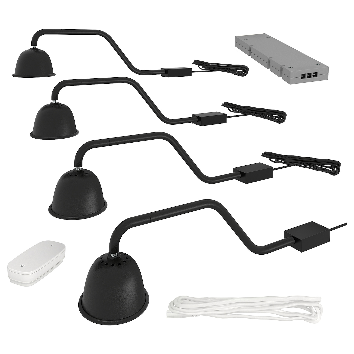 IKEA TVÄRDRAG / TRÅDFRI zestaw oświetl, czarny