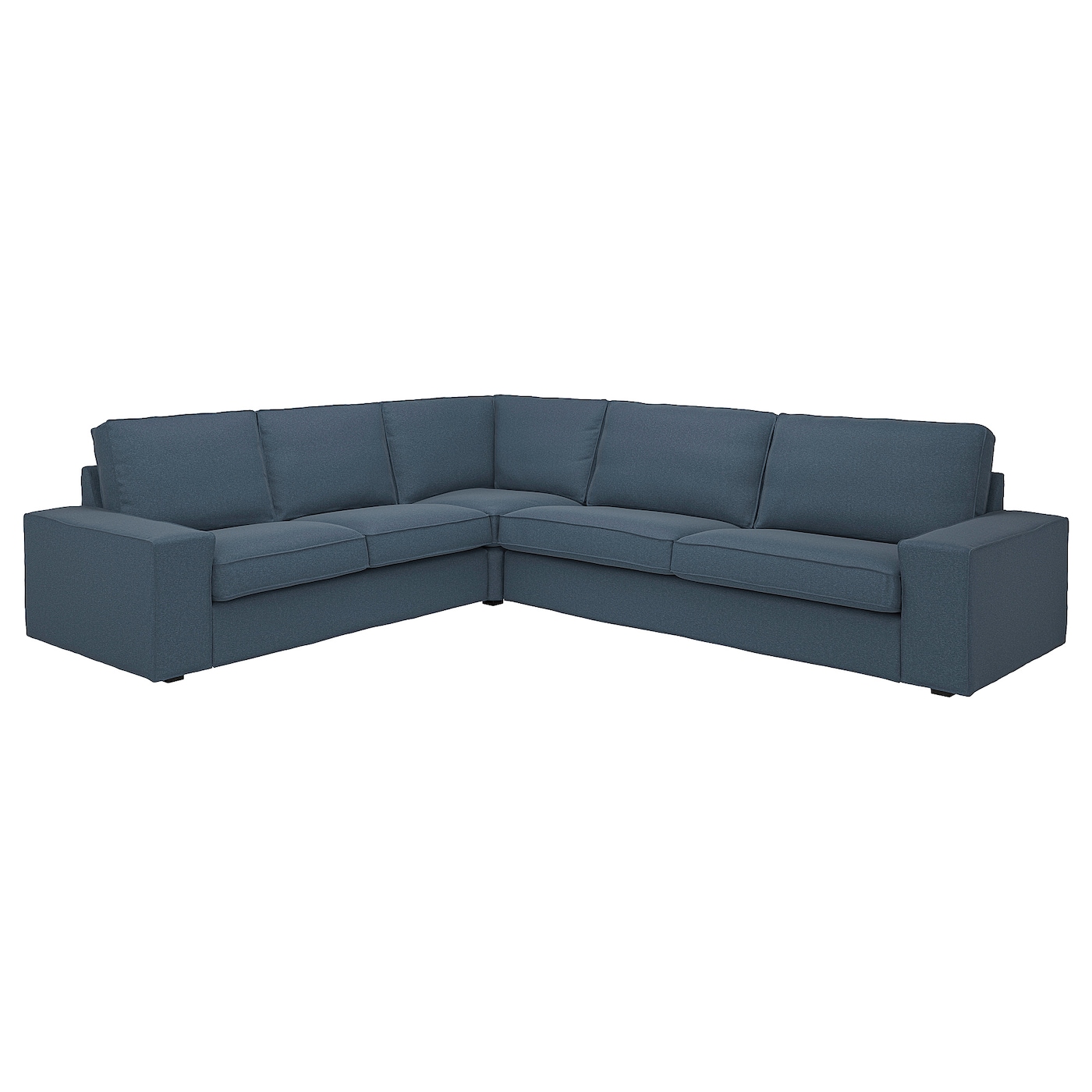 IKEA KIVIK sofa narożna 5-osobowa, Gunnared niebieski, Głębokość: 95 cm