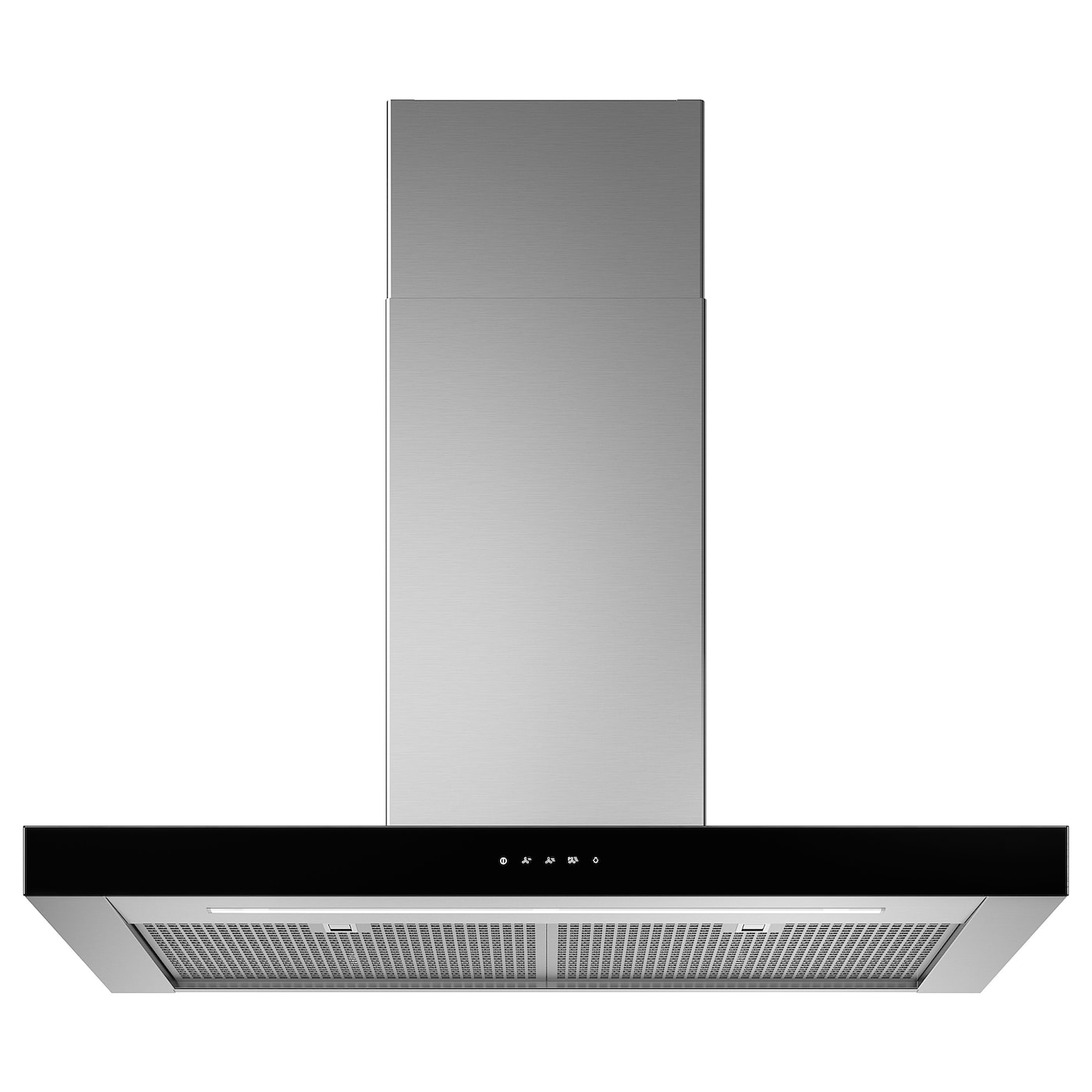 IKEA KULINARISK wyciąg montowany do ściany, stal nierdz/szkło, 90 cm