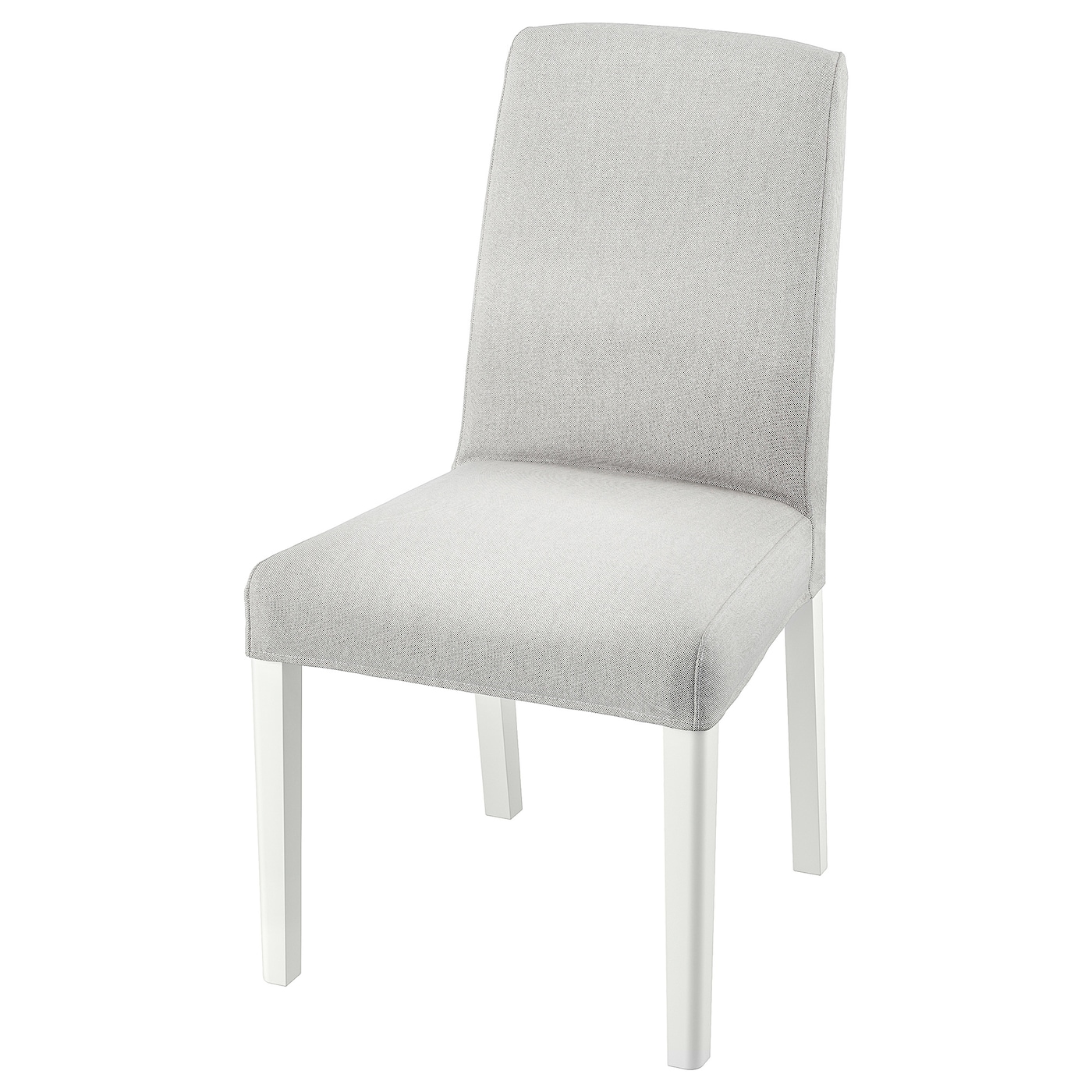 IKEA BERGMUND krzesło, biały/Orrsta jasnoszary, Przetestowano dla: 110 kg