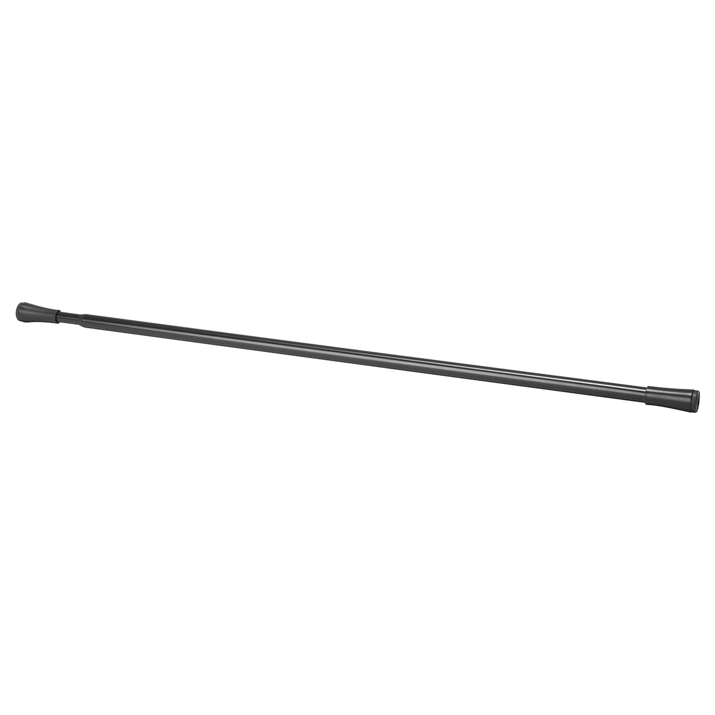 IKEA FJÄDRANDE karnisz, czarny, 70-120 cm