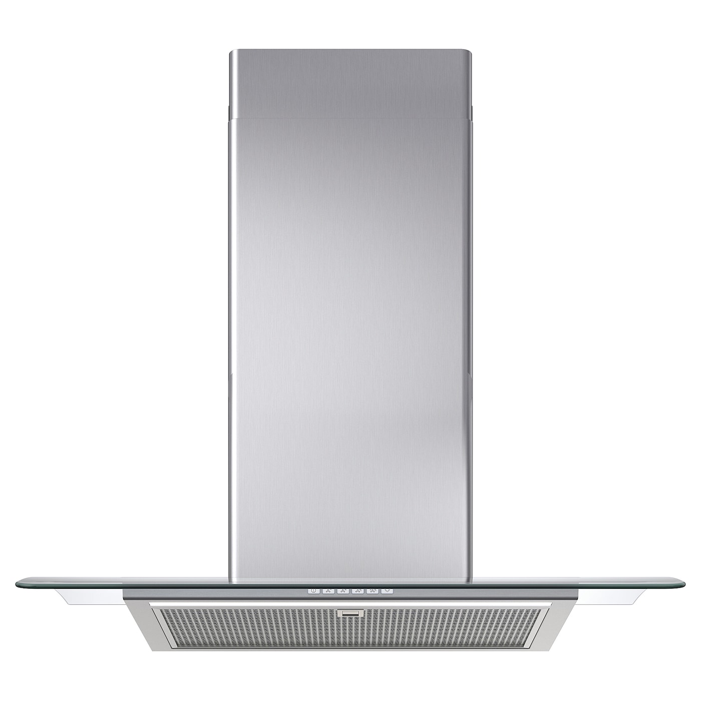 IKEA BALANSERAD wyciąg montowany do ściany, stal nierdz/szkło, 80 cm