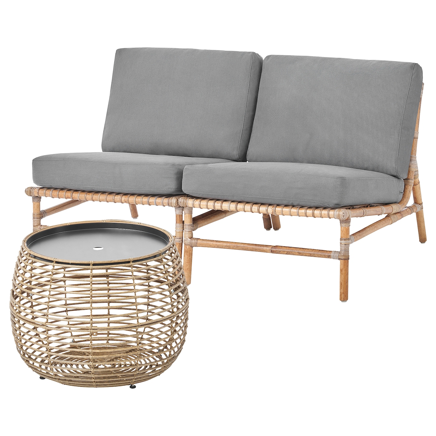 IKEA TVARÖ / FRÖSÖN komplet mebli ogr, 2 szt, ciemnoszary, Szerokość: 133 cm
