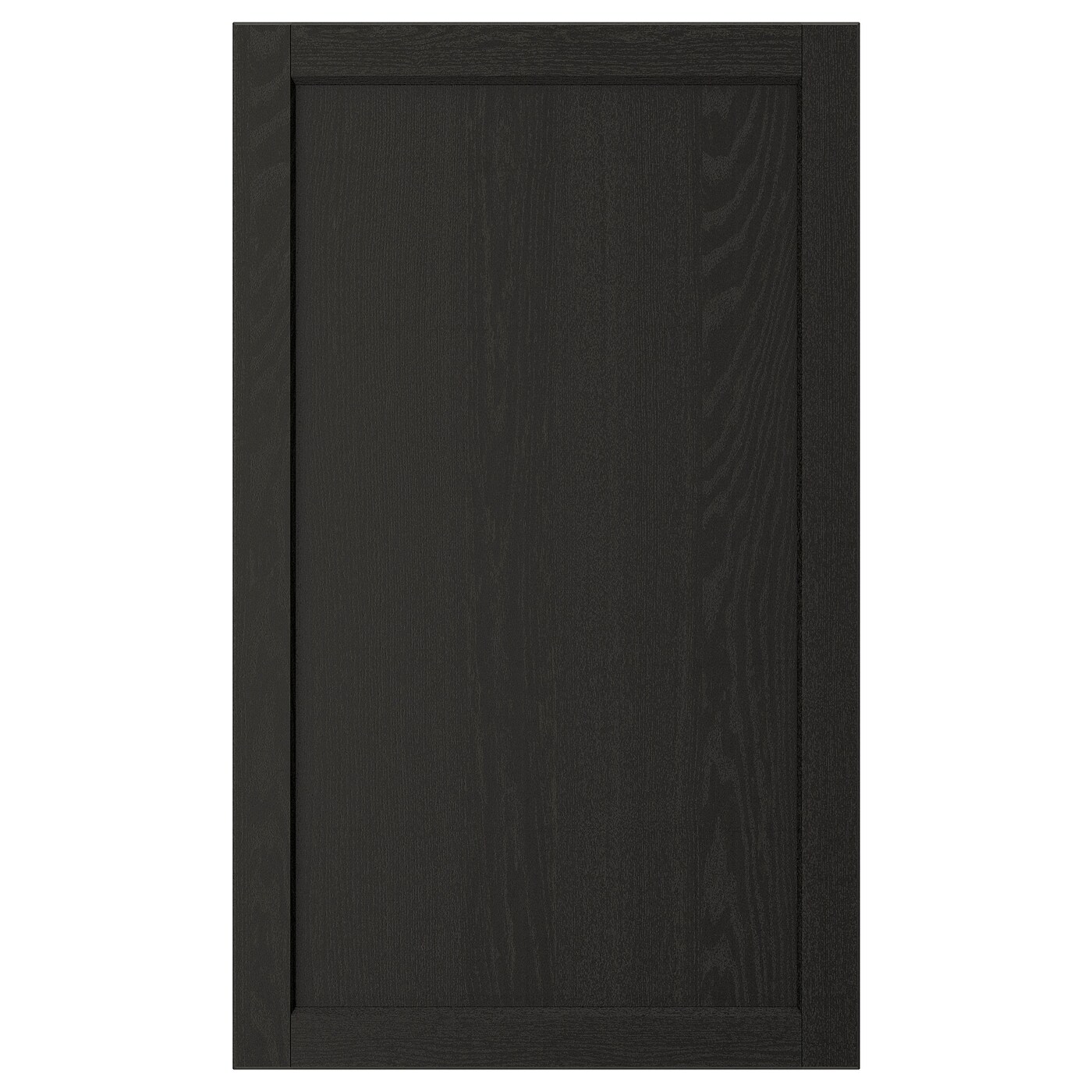 IKEA LERHYTTAN drzwi, bejcowane na czarno, 60x100 cm