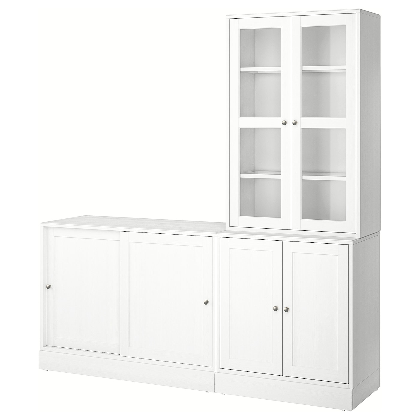 IKEA HAVSTA kombinacja z drzwiami przesuwnymi, biały, 202x47x212 cm