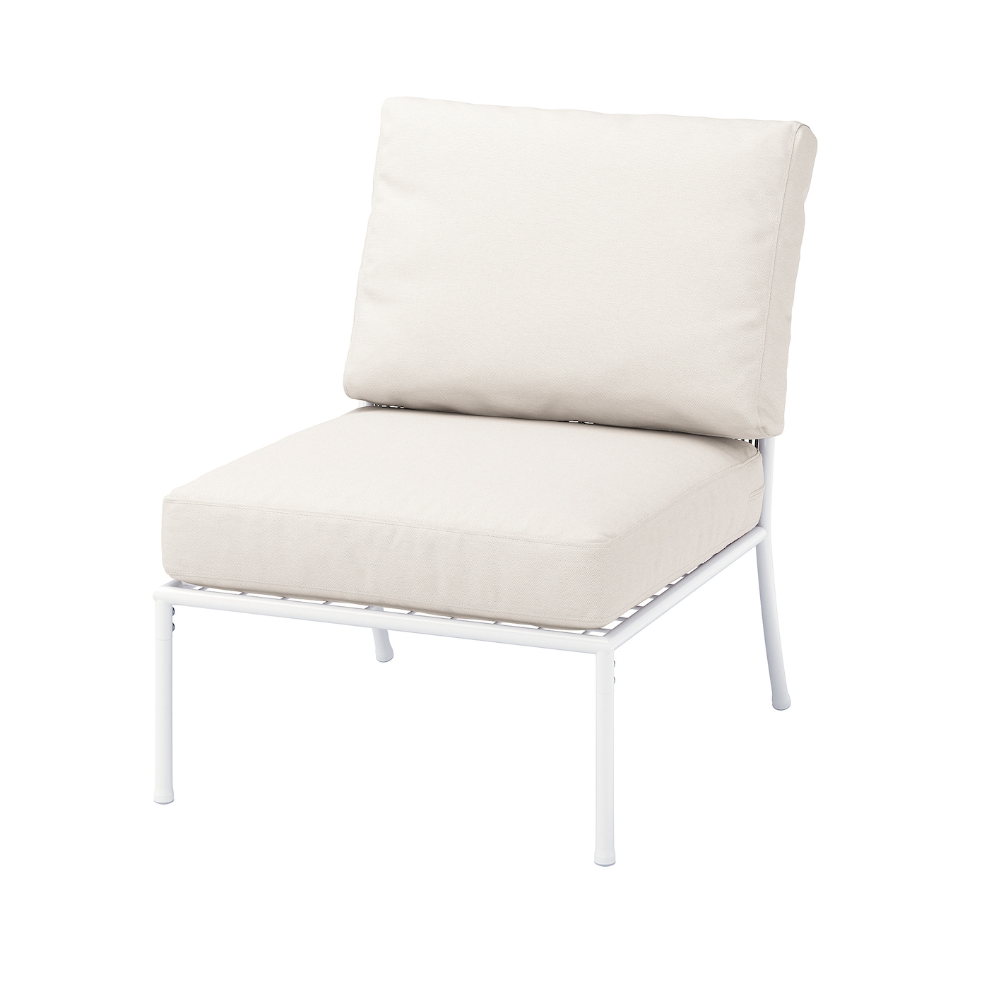 IKEA SEGERÖN sekcja siedz sofy modułowej, ogr, biały/beżowy/Frösön/Duvholmen beżowy, Szerokość: 62 cm