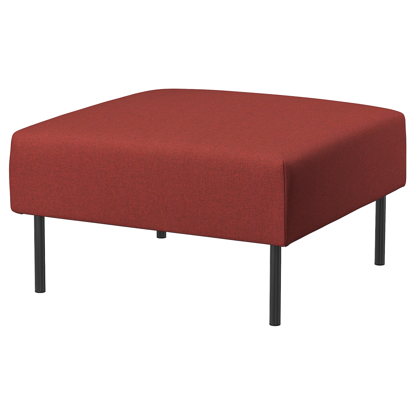 IKEA LILLEHEM moduł 1 osobowy, Gunnared brązowoczerwony/metal, Głębokość: 72 cm