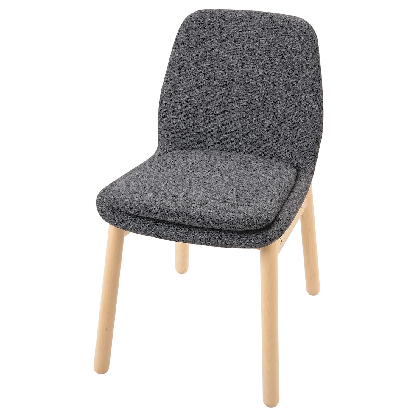 IKEA VEDBO krzesło, brzoza/Gunnared średnioszary, Przetestowano dla: 110 kg