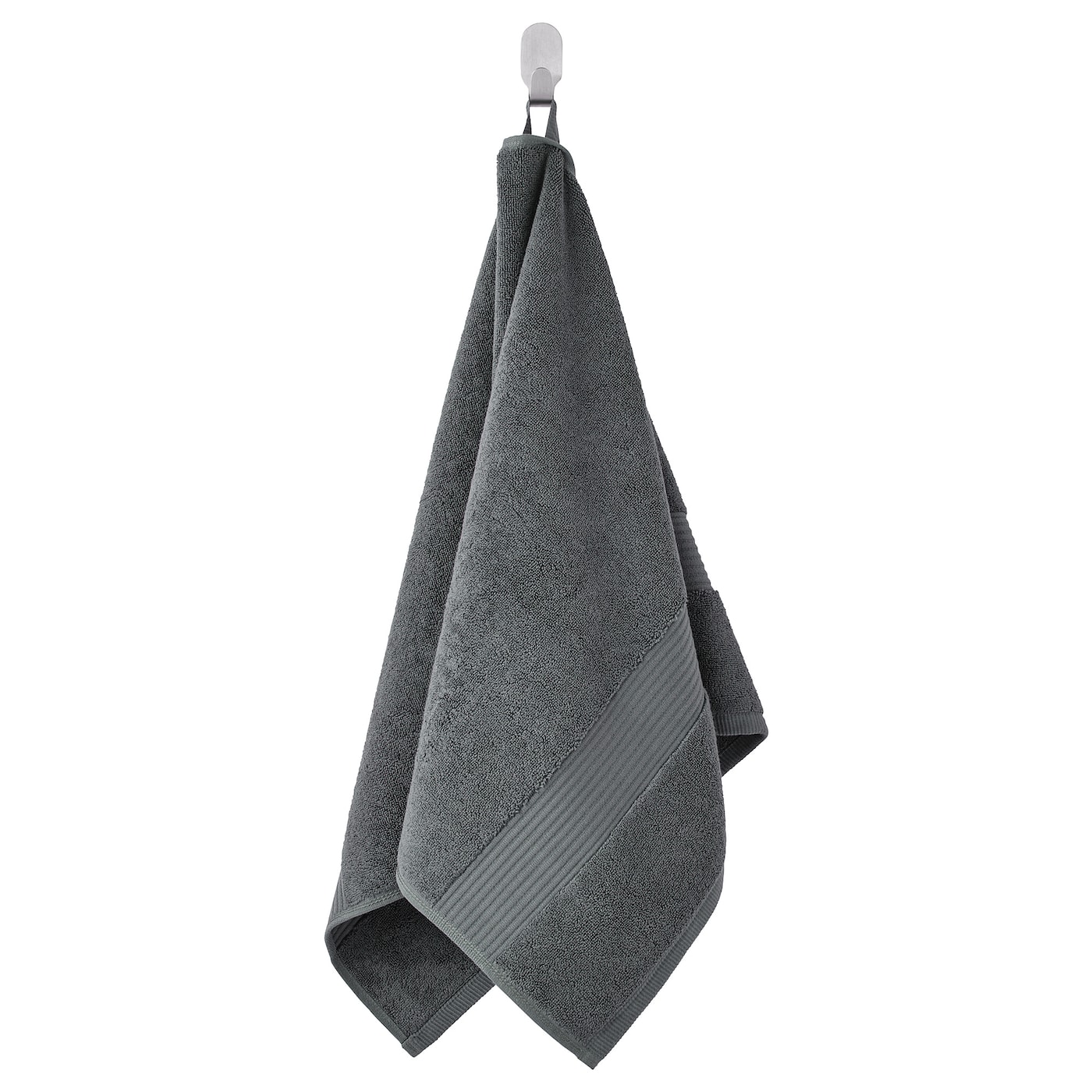 IKEA FREDRIKSJÖN ręcznik do rąk, ciemnoszary, 50x100 cm