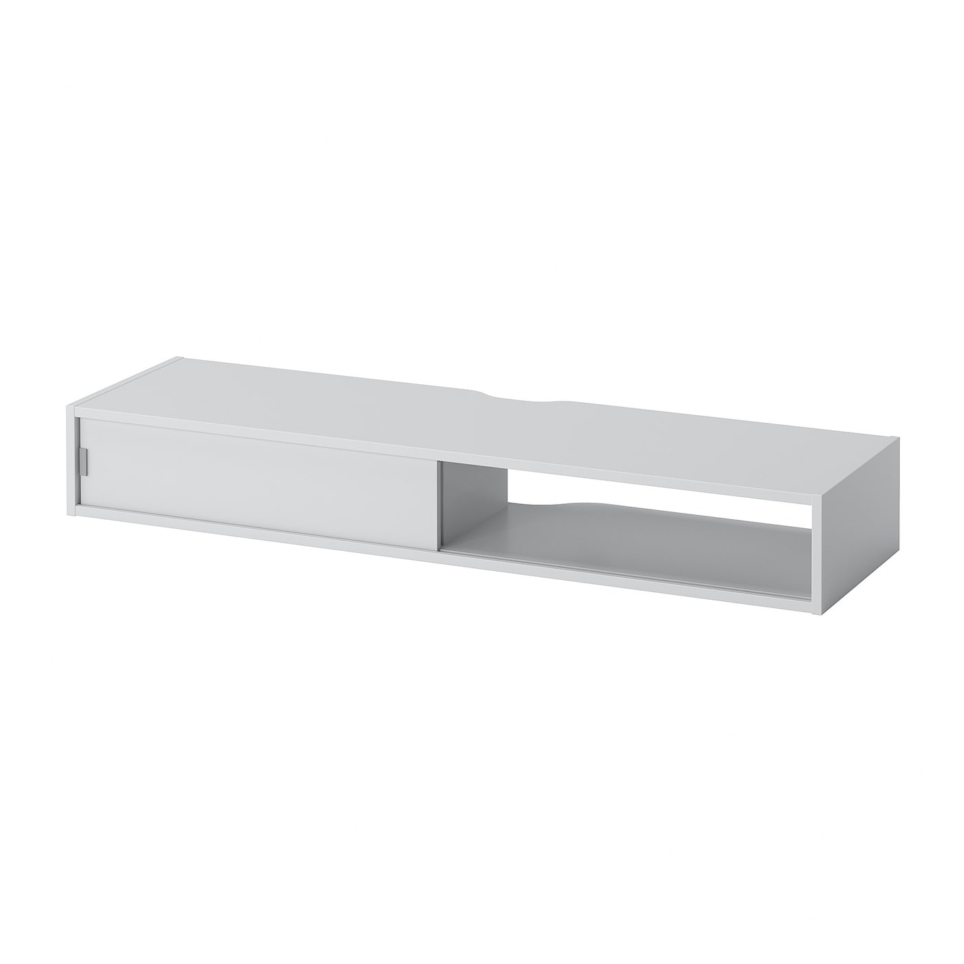 IKEA SPIKSMED Półka na media, jasnoszary, 117x32 cm