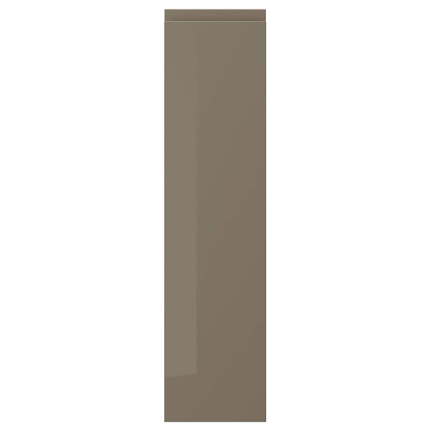 IKEA VOXTORP drzwi, połysk ciemnoszarobrązowy, 20x80 cm