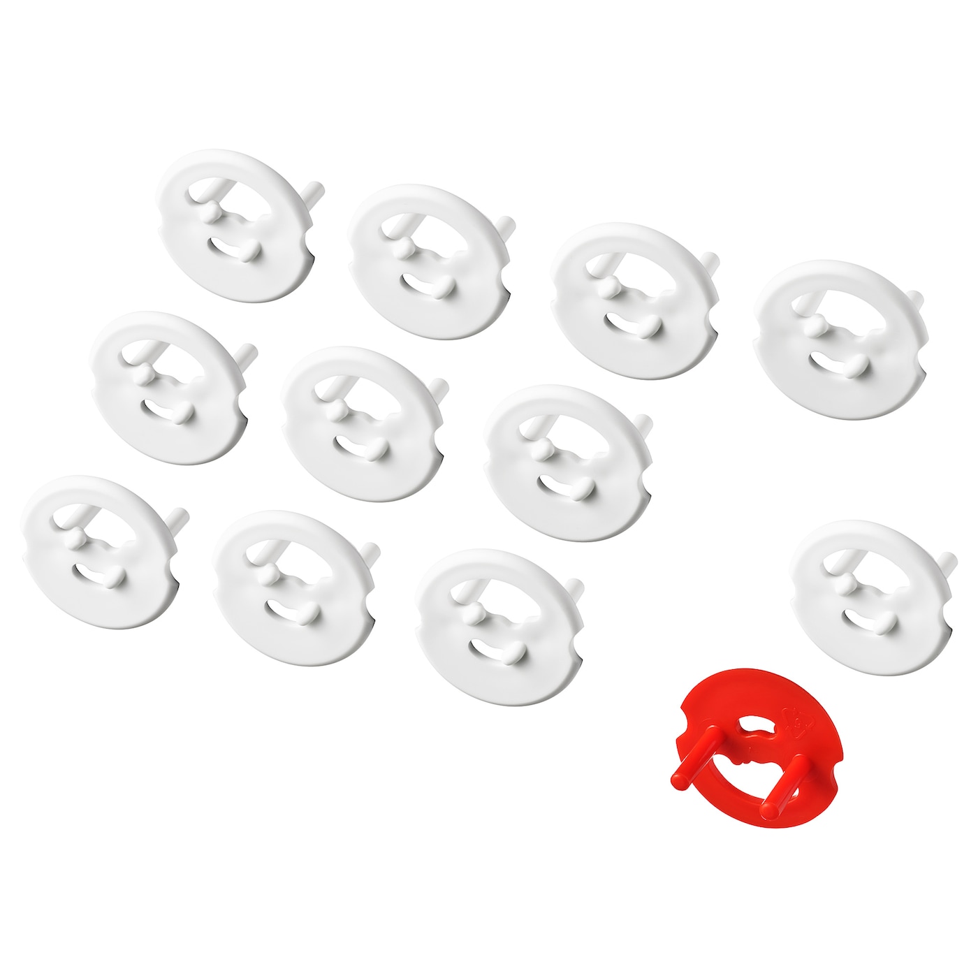 IKEA PATRULL zaślepka do gniazdka, biały, Głębokość: 2.0 cm