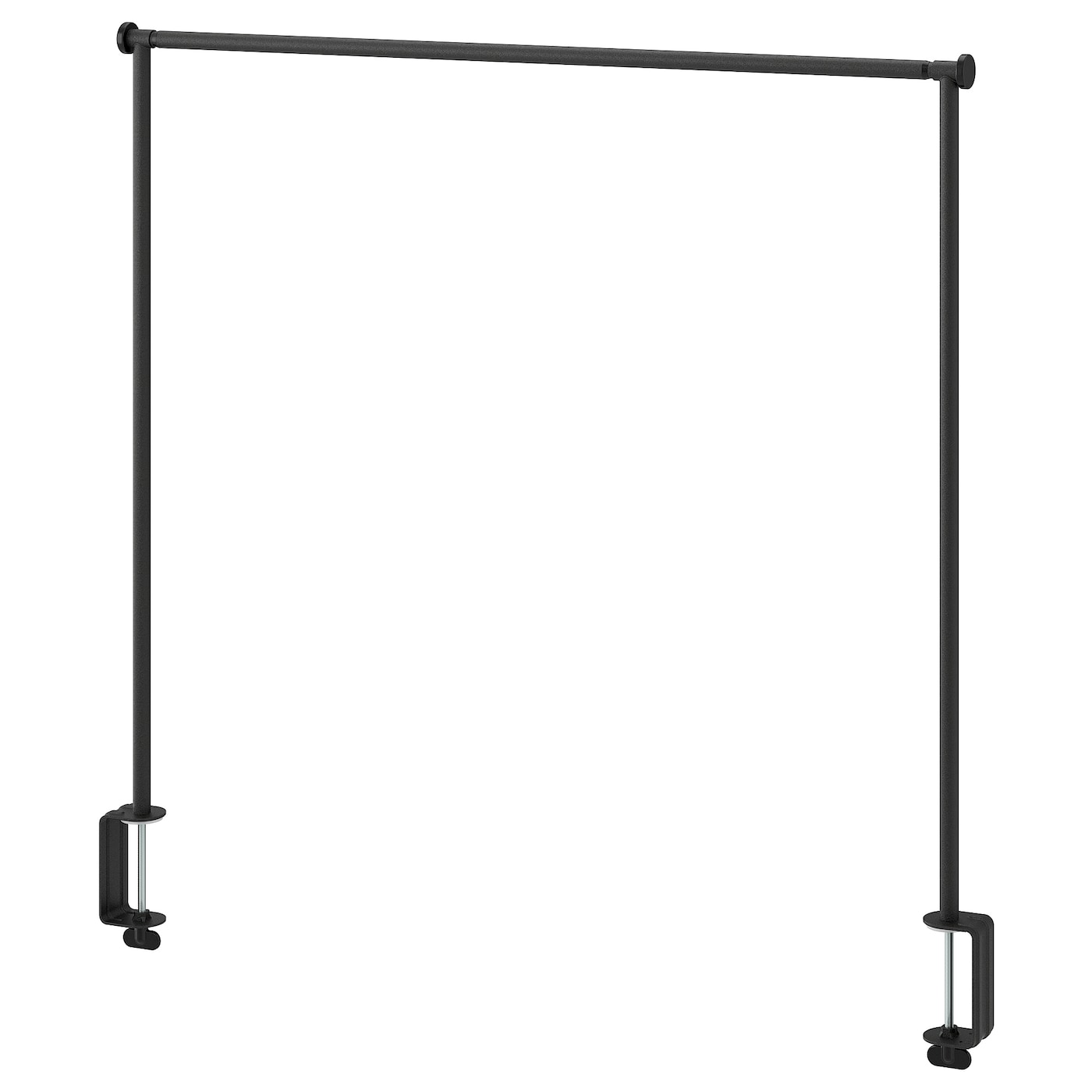 IKEA HELGEÖ ozdobny pręt do stołu, czarny regulowane/zewnętrzne do wnętrz, 115/235x116 cm