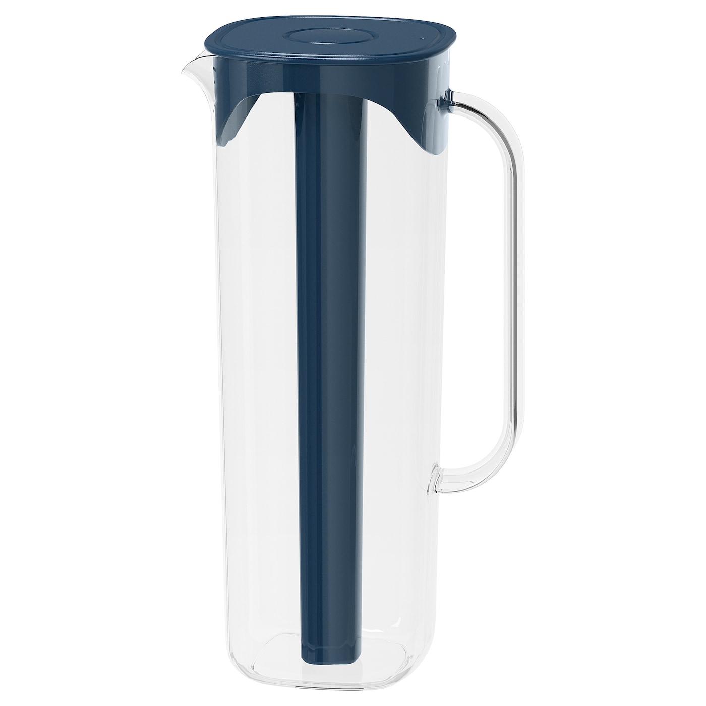 IKEA MOPPA dzbanek z pokrywką, granatowy/przezroczysty, 1.7 l