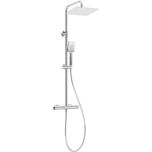 DEANTE Deszczownica THERM chrom z baterią prysznicową termostatyczną