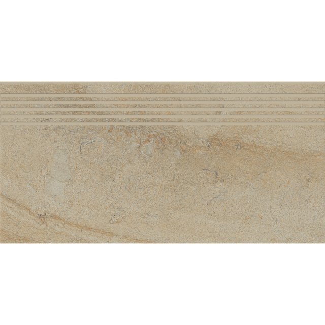 Gres szkliwiony stopnica SPECTRAL beige structure mat 29,8x59,8 gat.
