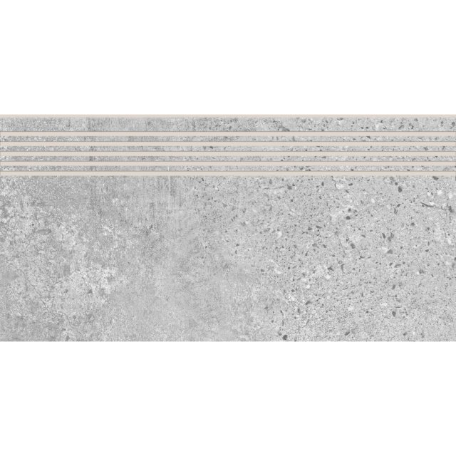 Gres szkliwiony stopnica MOONROW grey mat 29,8x59,8 gat. I Cersanit