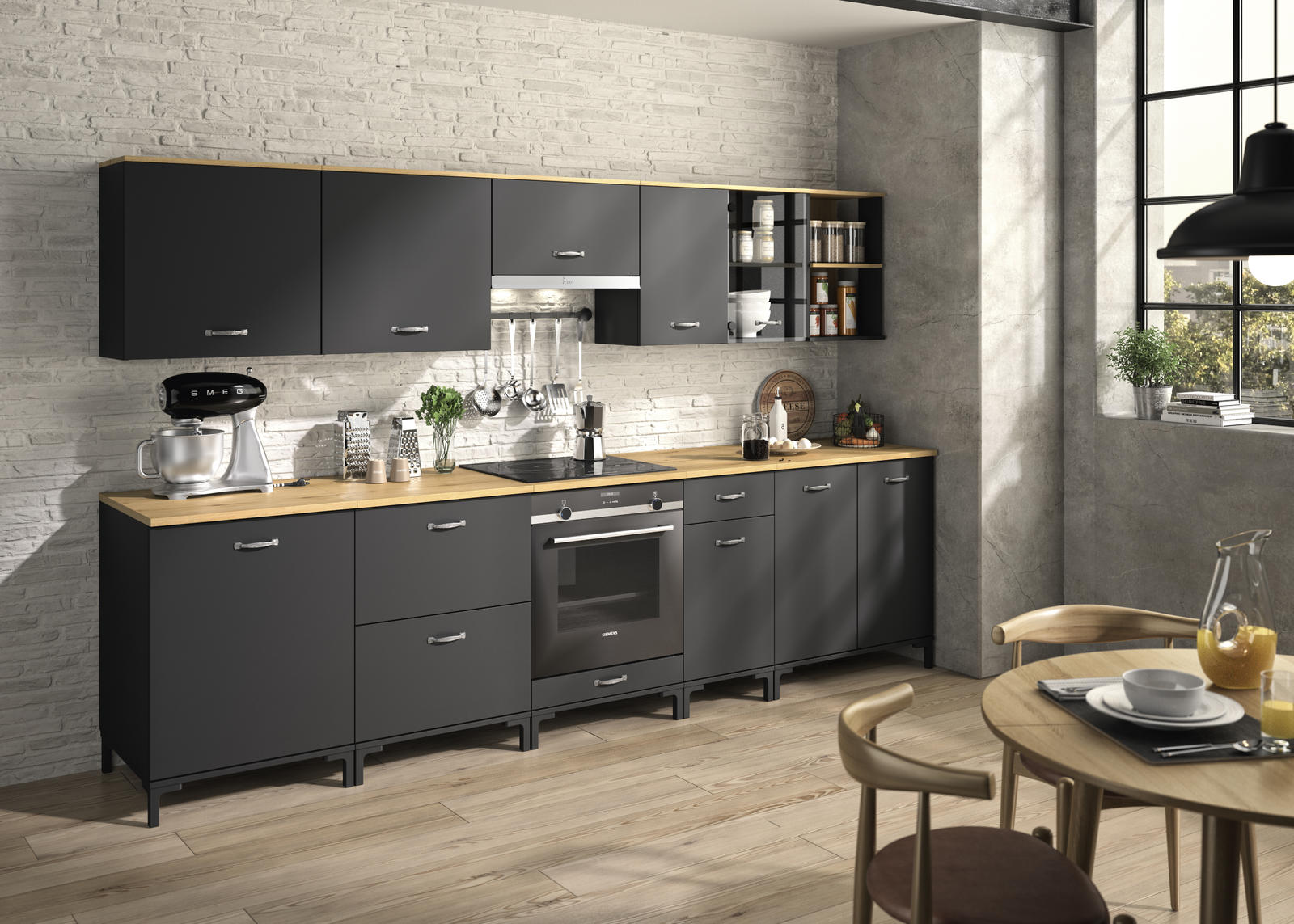 Kuchnia w designie industrialnym Manchester II
