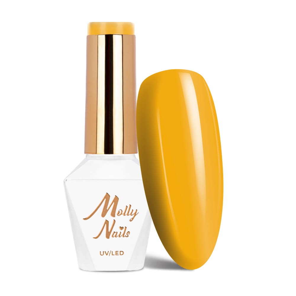 Lakier hybrydowy Molly Nails Fancy Fashion Sunrush HEMA/Di-HEMA Free 8g Nr 336
