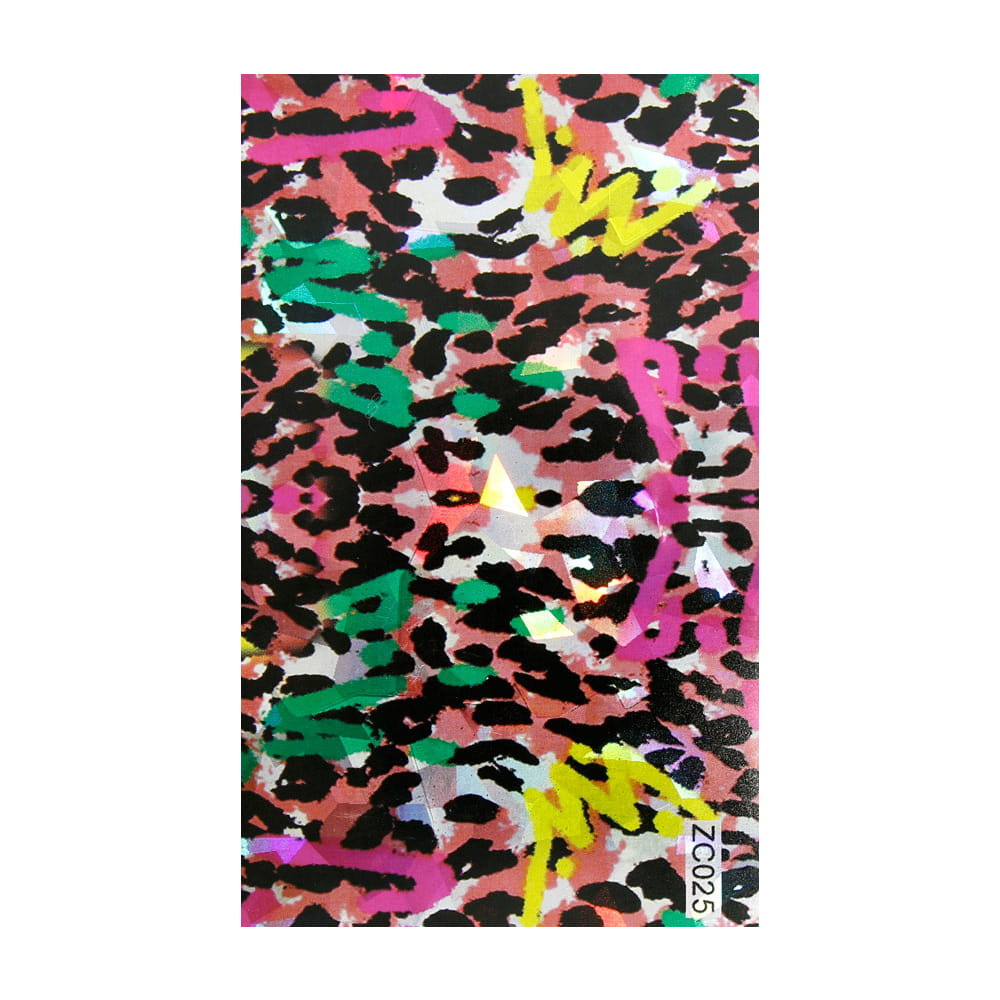 Naklejka do paznokci Laser effect samoprzylepna arkusz 8 cm x 5 cm Nr 216