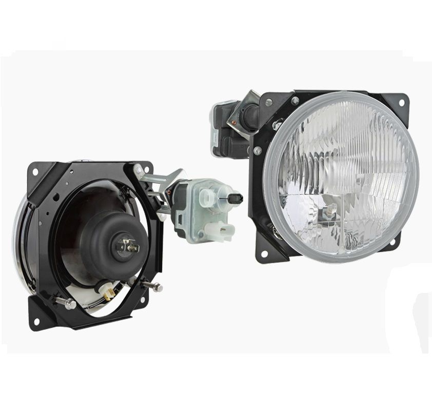 Reflektor przedni Honker typu H4 lewy z elektrokorektorem 0252.43705 Wesem