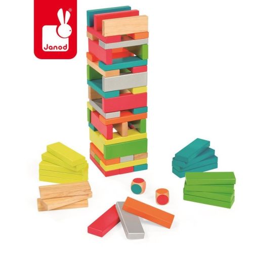 Janod Gra klocki z kolorami Equilibloc