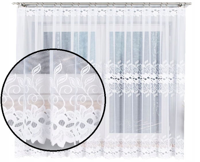 Firana żakardowa Bastia 180x650 taśma