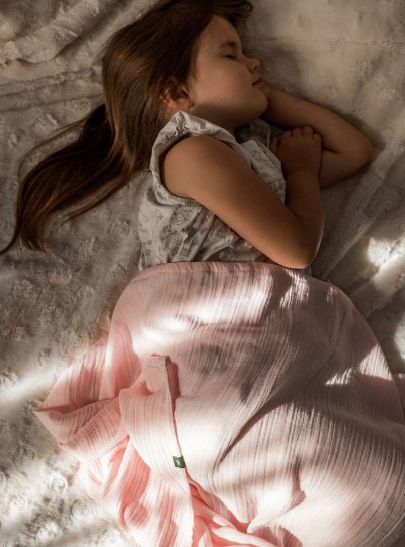 Otulacz bambusowy muślin Baby Rose: 130x110 cm, 60% bawełna / 40% bambus