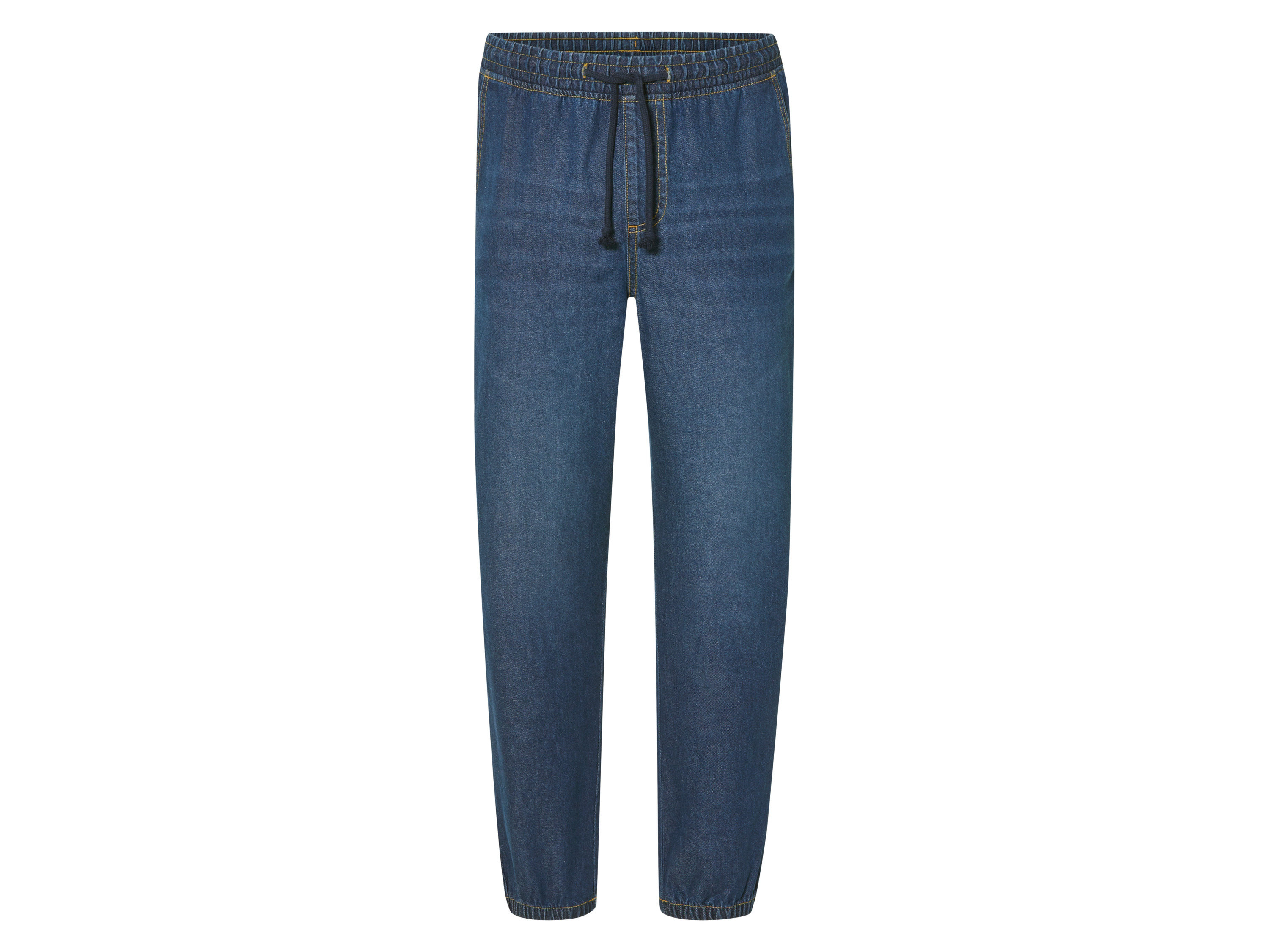 Livergy Joggery jeansowe męskie z bawełny Niebieski, 50