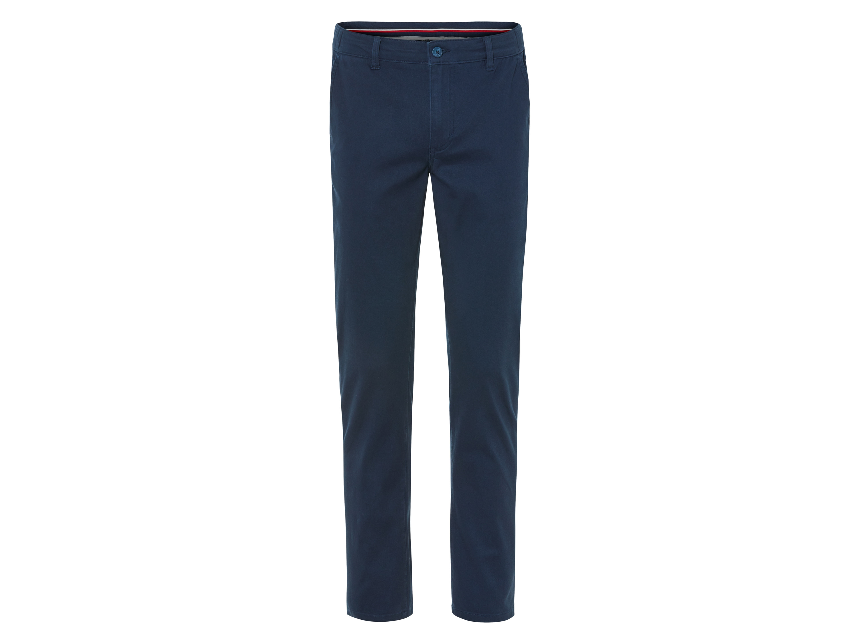 Livergy Spodnie chinosy slim fit męskie Granatowy, L 52/54
