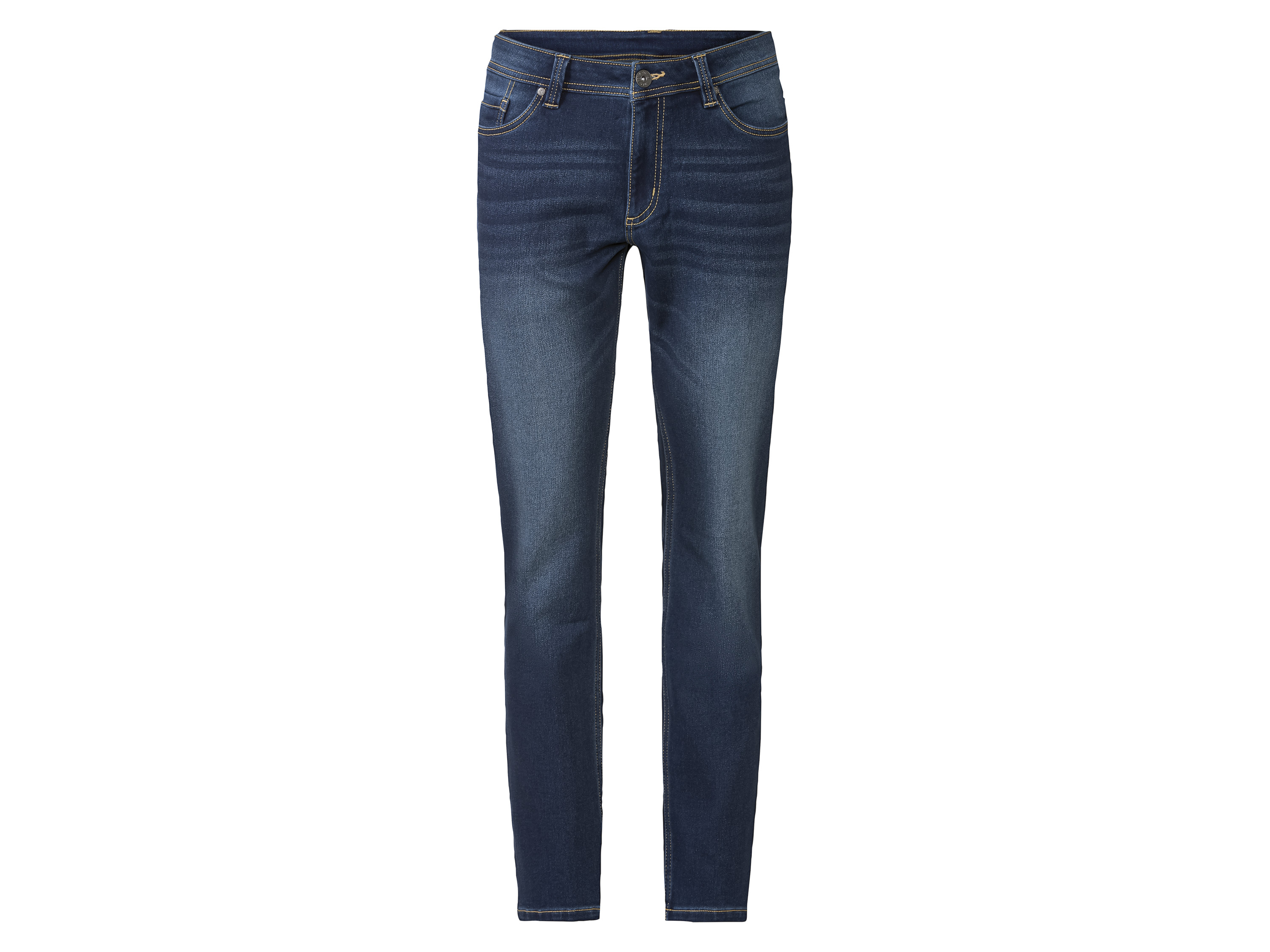 Livergy Joggery męskie z bawełną, Slim Fit 50, Ciemnoniebieski