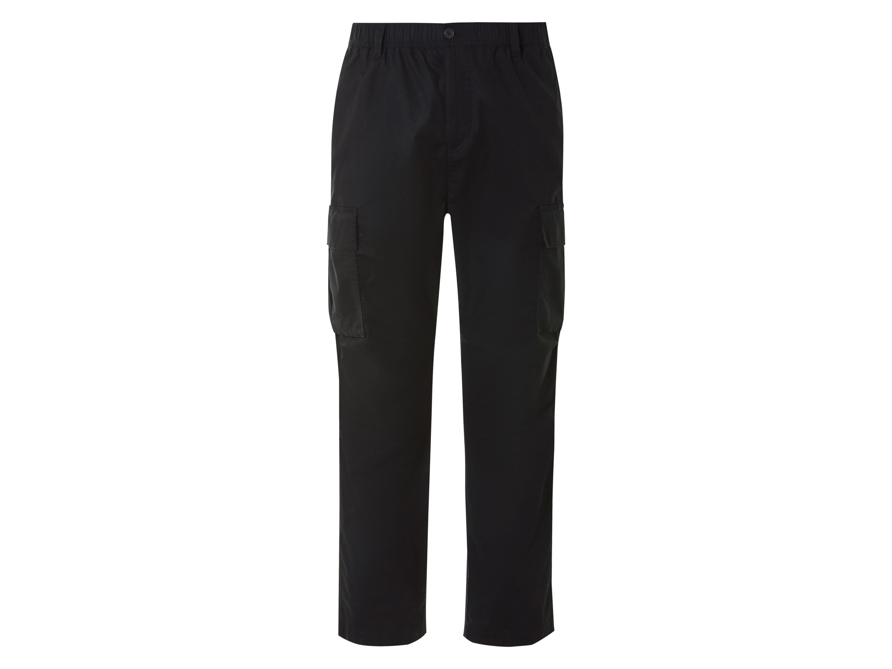 Livergy Spodnie cargo męskie z bawełną Czarny, XL 56/58