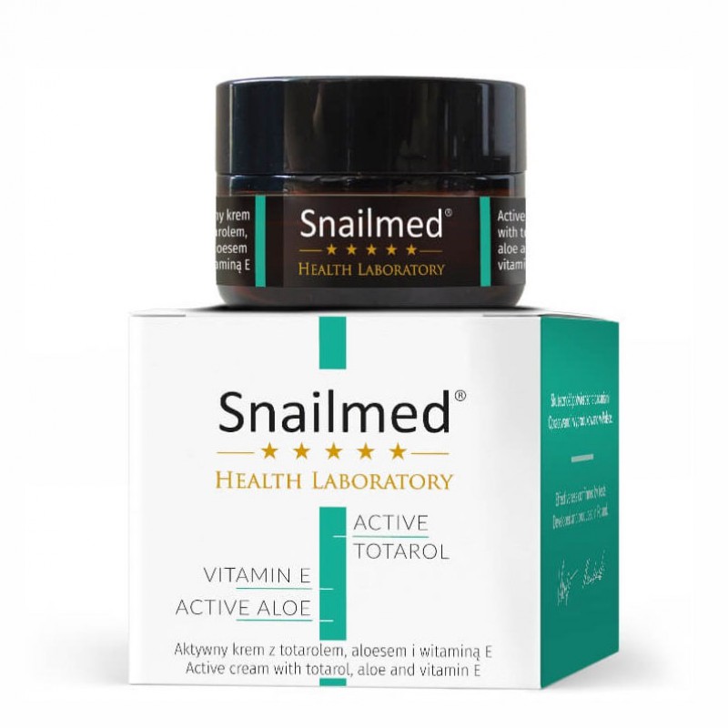 Snailmed Aktywny krem z totarolem, aloesem oraz wit. E 30 ml