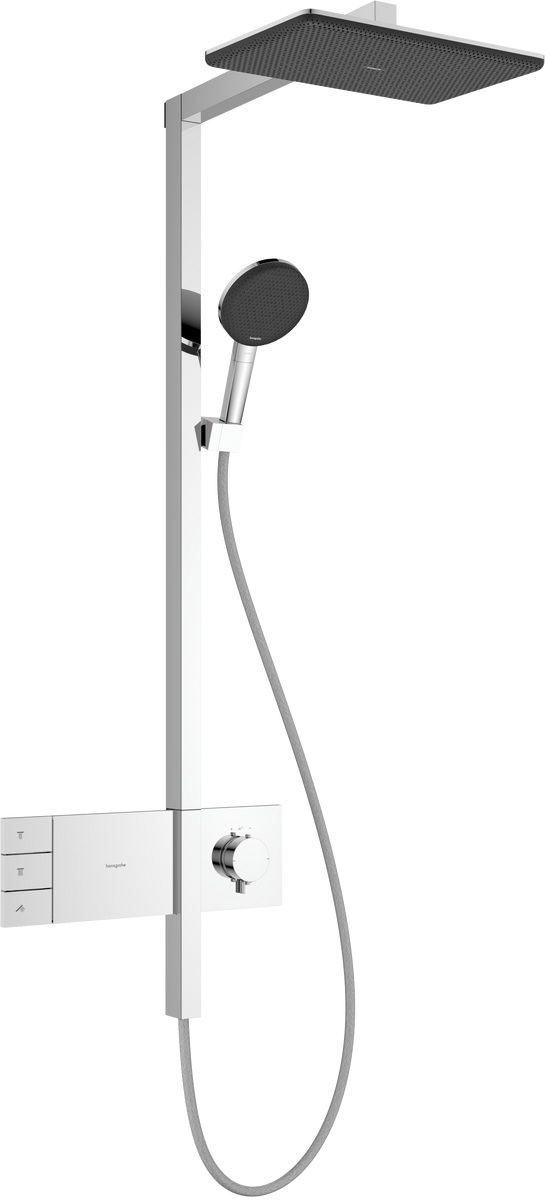 Darmowa Dostawa - Zestaw prysznicowy ścienny termostatyczny z deszczownicą chrom Hansgrohe Raindance Alive Q 24590000