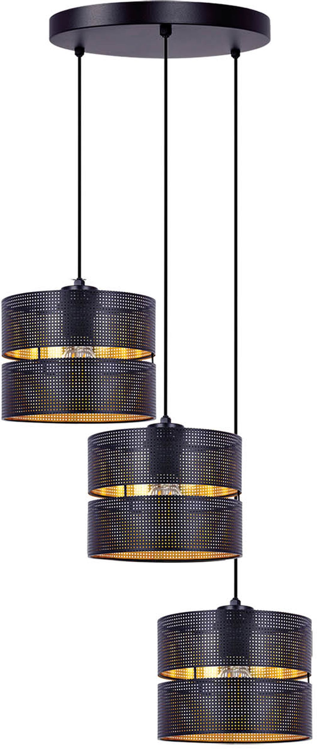 Darmowa Dostawa - Lampa wisząca 3x40 W czarny Kaja Zimbo K5222