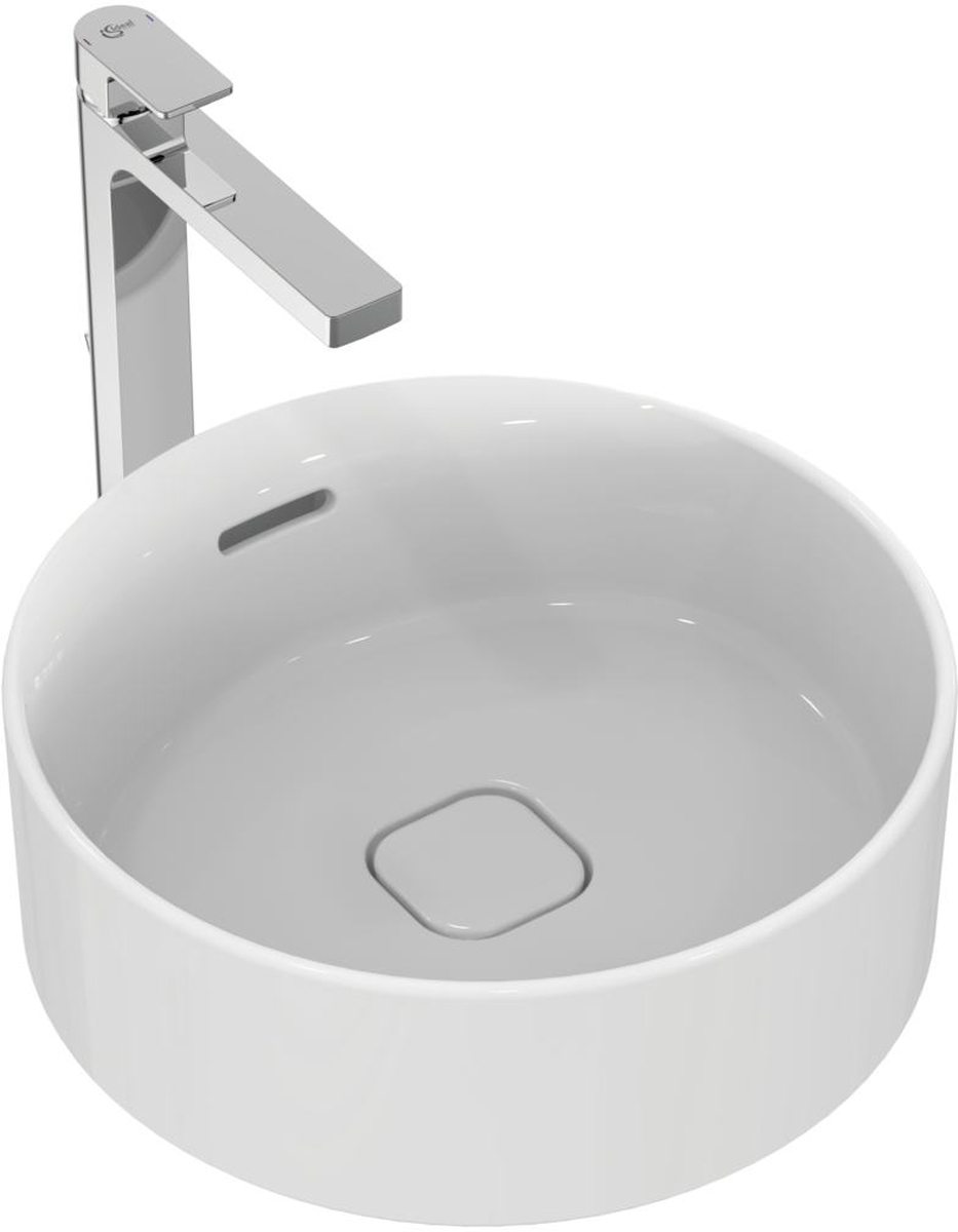 Darmowa Dostawa - Umywalka 38x38 cm okrągła nablatowa biała Ideal Standard Strada II T292901
