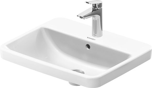 Darmowa Dostawa - Umywalka 54.5x43.5 cm prostokątna ścienna biała Duravit No. 1 03555500272