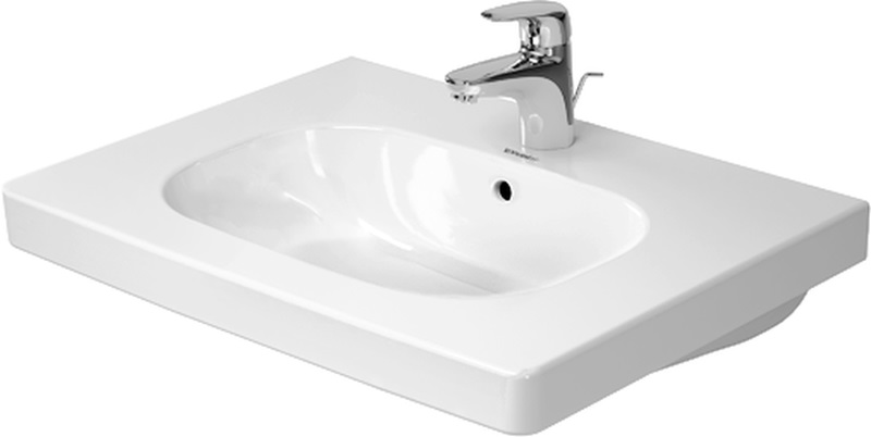 Darmowa Dostawa - Umywalka 65x48.5 cm prostokątna ścienna-meblowa biała Duravit D-Code 03426500002