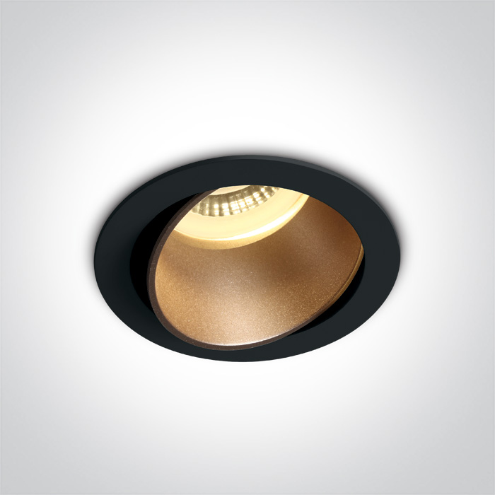 Darmowa Dostawa - Lampa do zabudowy 1x10 W czarny One Light Vitali 11105MBBS