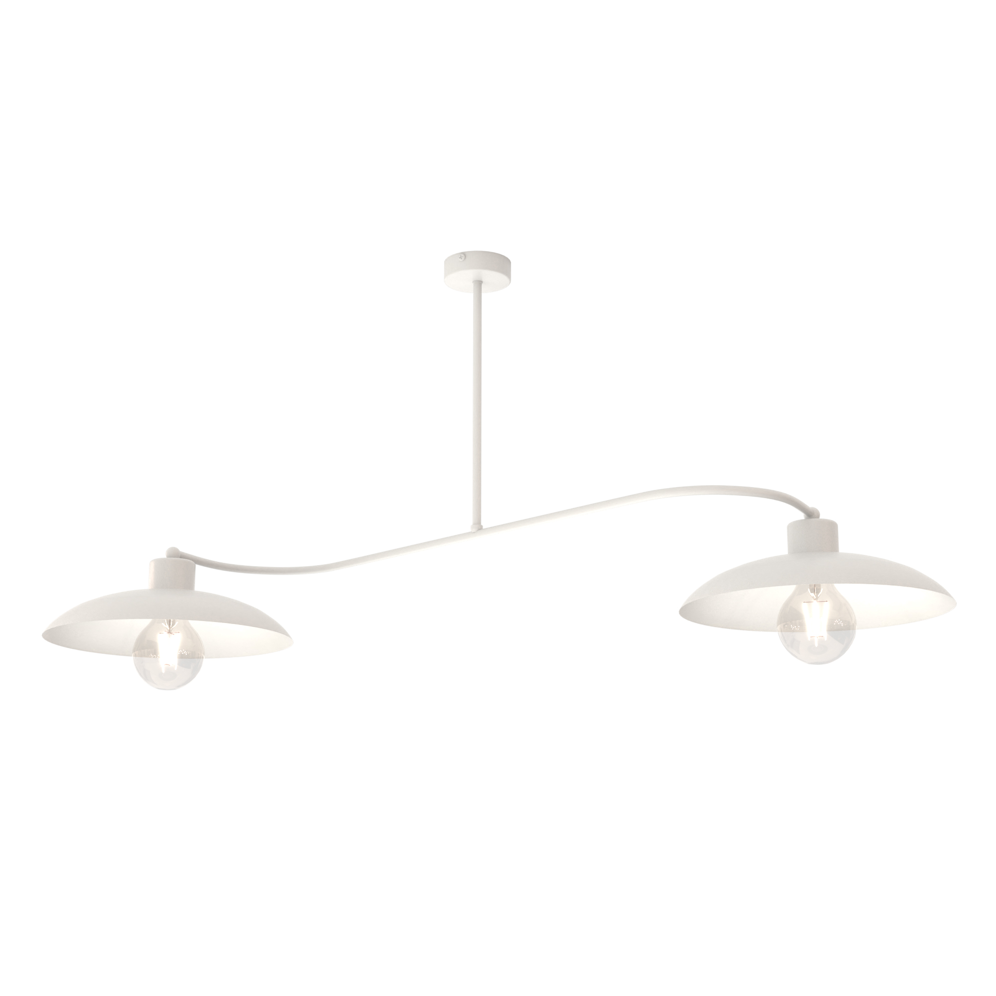 Darmowa Dostawa - Lampa wisząca 2x10 W biała Emibig Foster 13542