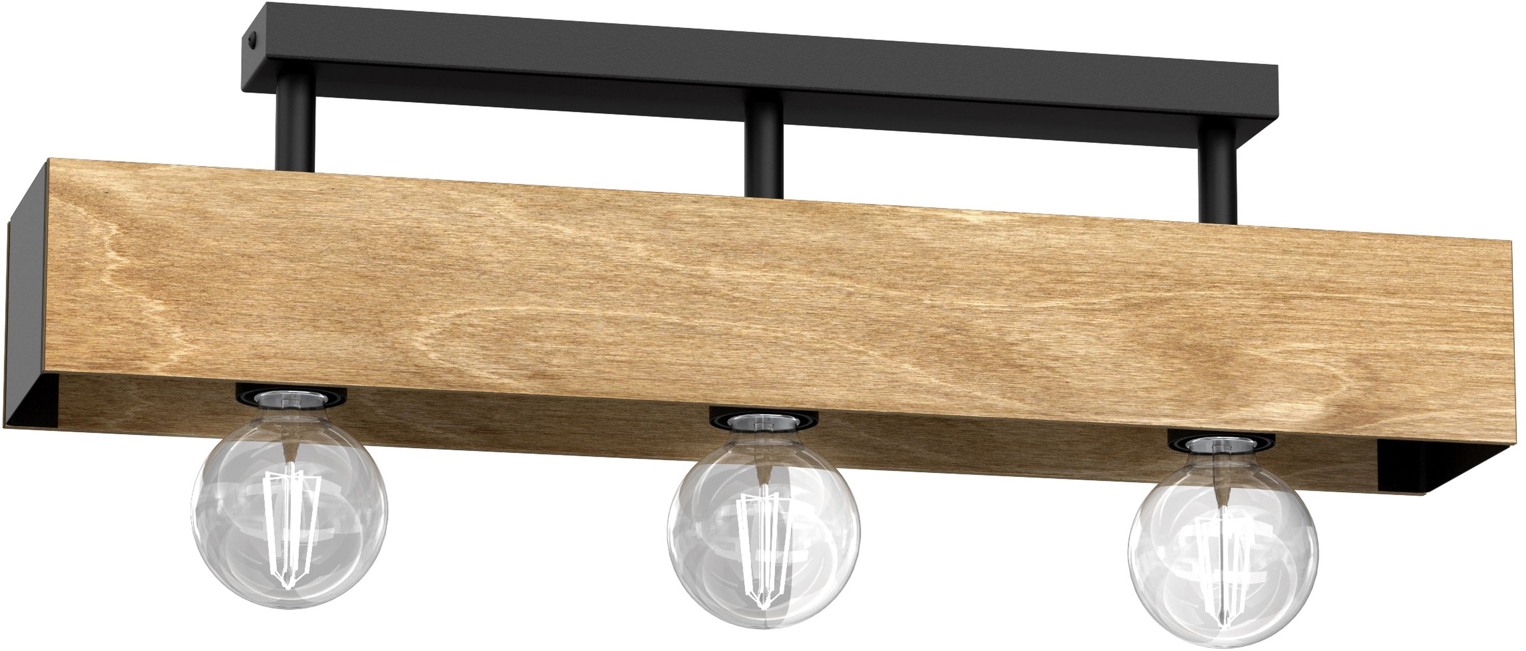 Darmowa Dostawa - Lampa podsufitowa 3x15 W czarny Luminex Miluza 1634