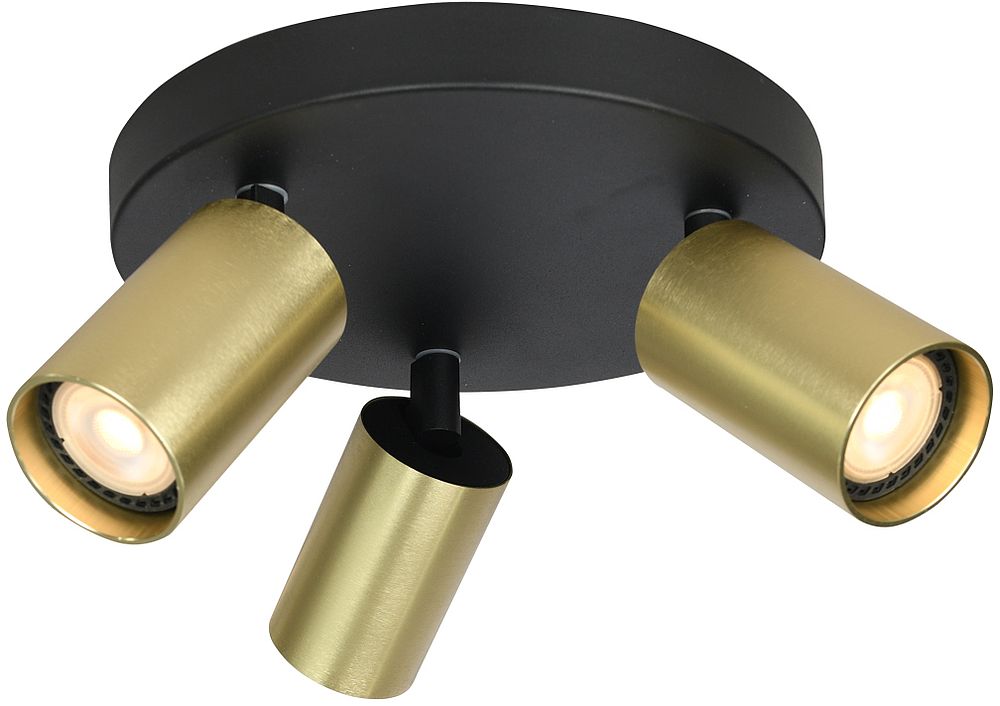 Darmowa Dostawa - Lampa podsufitowa 3x10 W złota Italux Nesto SPL234363RBKBRSS