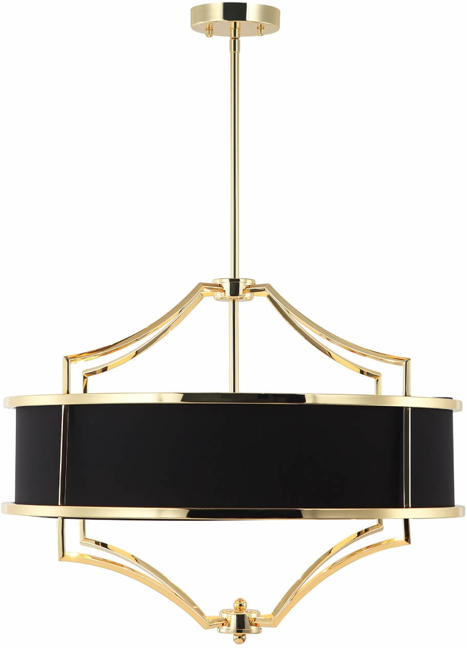 Darmowa Dostawa - Lampa podsufitowa 4x15 W czarna-złota Orlicki Design Stesso OR84160