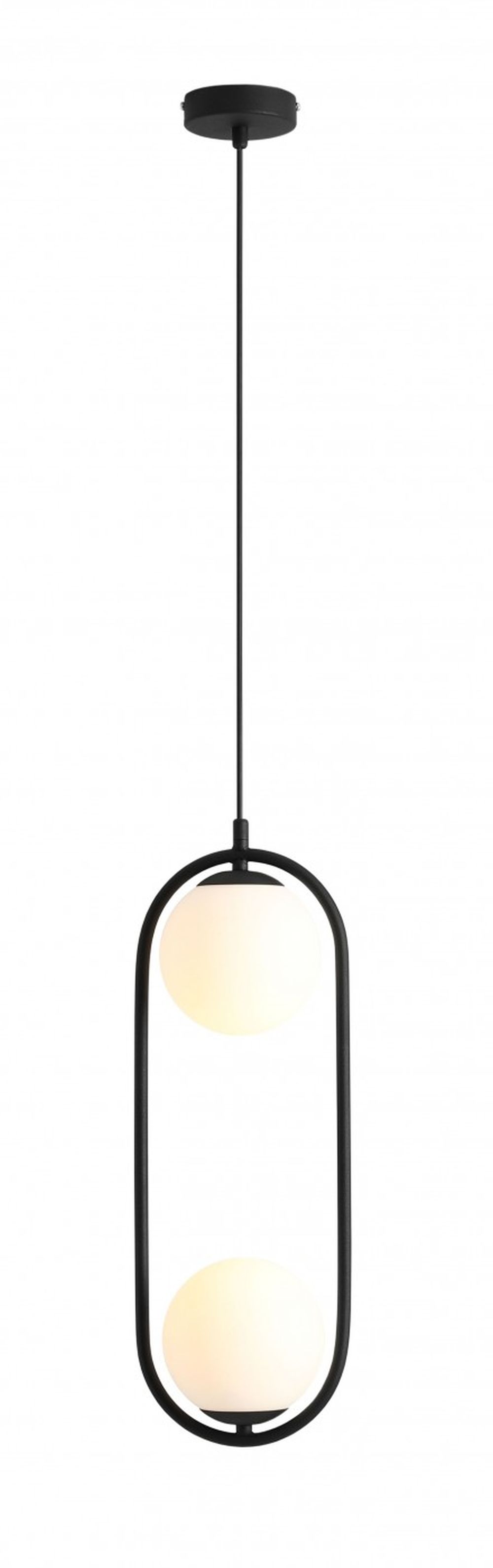 Darmowa Dostawa - Lampa wisząca 2x40 W czarna Aldex Riva 1086H1
